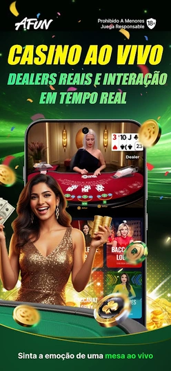 Cassino ao vivo no aplicativo Afun