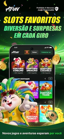 Lobby de slots no aplicativo Afun